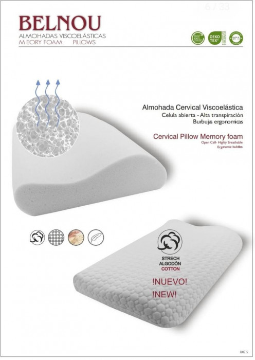 ALMOHADA VISCO CERVICALES OREILLER 56429