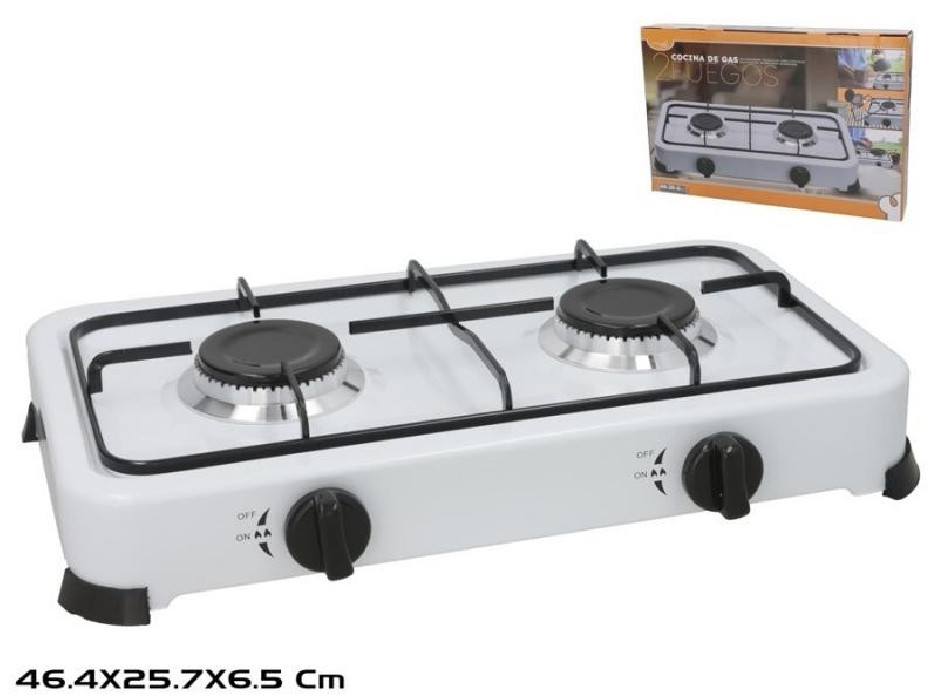 COCINA GAS DOS FUEGOS 46,40x25,70x6,5