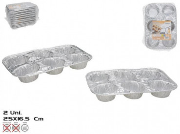 MOLDE ALUMINIOX2 6 HUECOS...