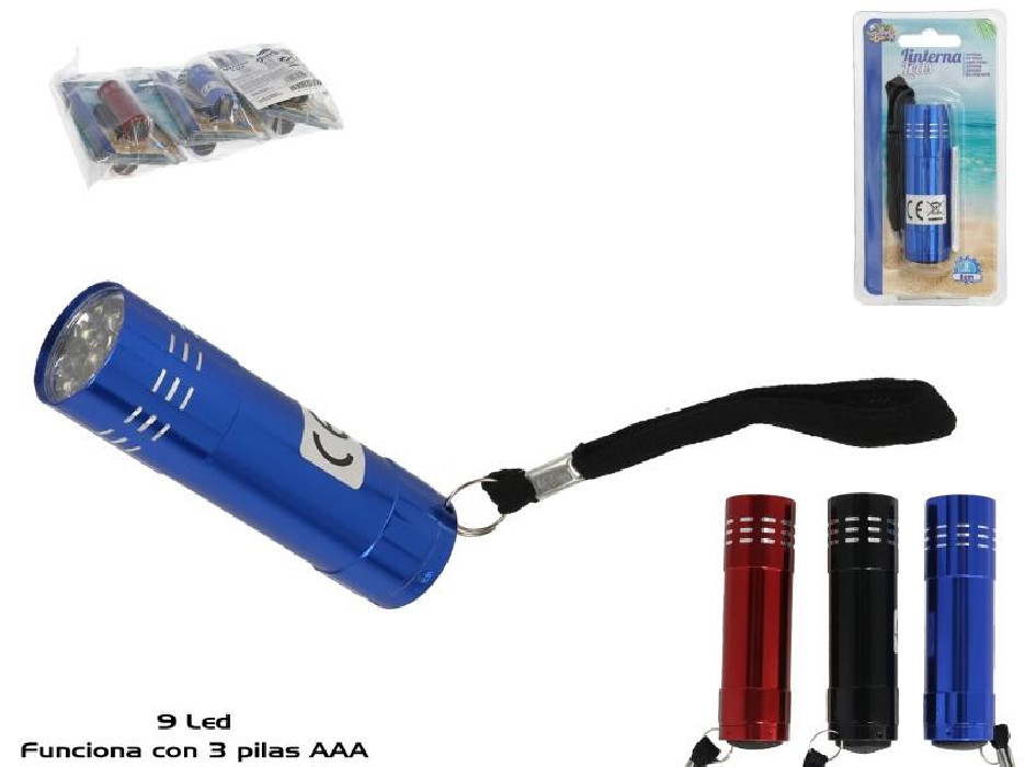 LINTERNA 9 LED 8.6CM