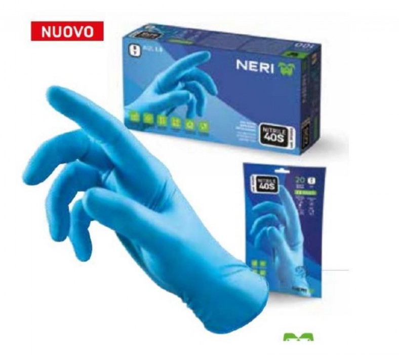 GUANTE NITRILO T.L AZUL 393056