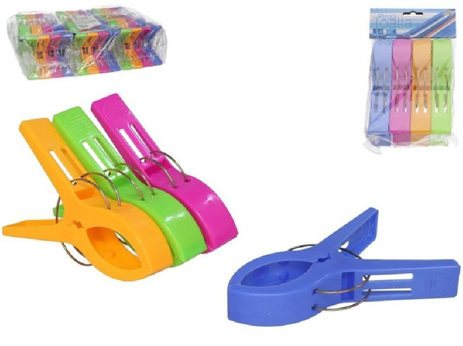 SET 4 PINZAS GIGANTE 14CM