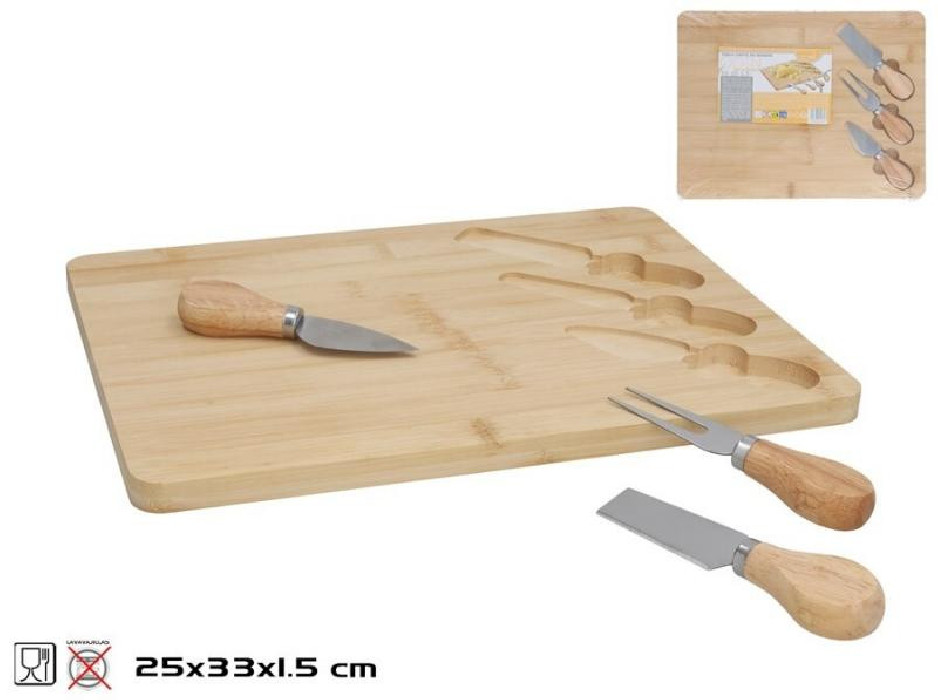 TABLA CORTE QUESOS BAMBU