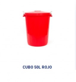 CUBO BIN 50L ROJO