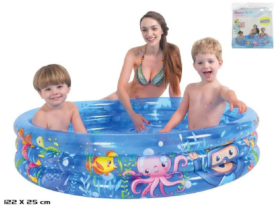 PISCINA 3 ANILLOS MUNDO MARINO 122X25