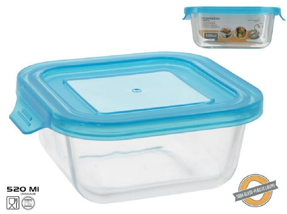 FIAMBRERA CRISTAL CUADRADA 520ML