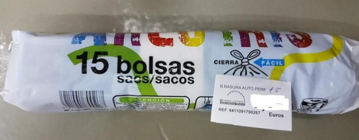 B.BASURA AUTO PERF. 15U...