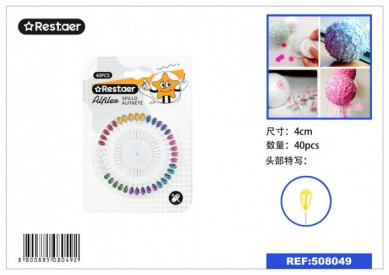 ALFILERES PERLA COLORES...