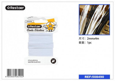 ELASTICO CORDON BCO. 2MM*4M...
