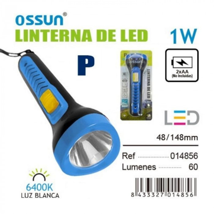 LINTENA LED AZUL 1W-60LUM. 014856