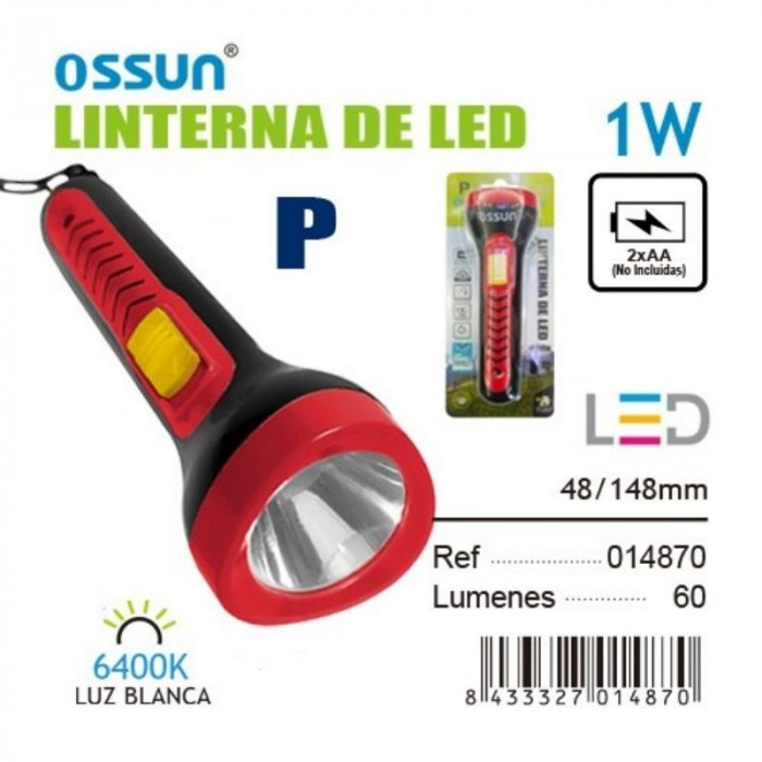 LINTENA LED ROJO 1W-60LUM. 014870