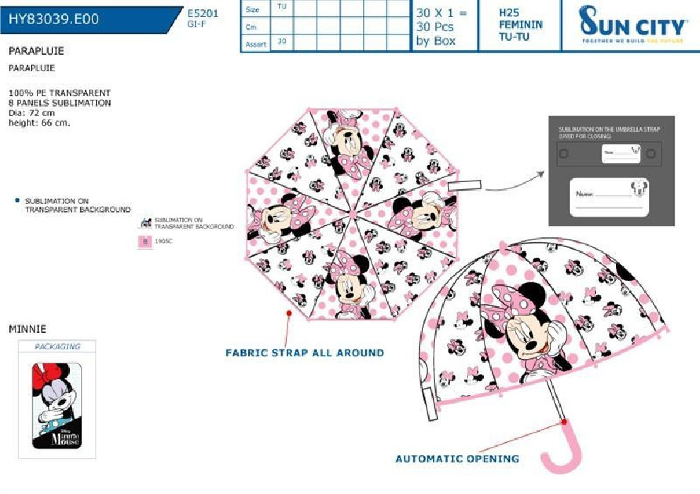PARAGUAS MINNIE HY83039