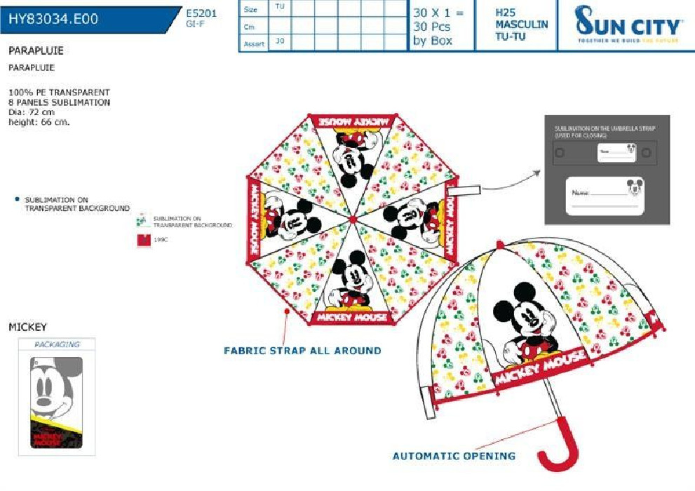 PARAGUAS MIKEY HY83034