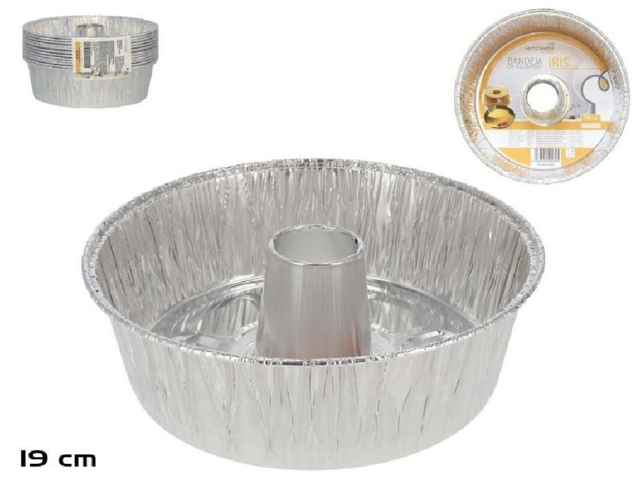 BANDEJA ALUMINIO IRIS RED 14G 19CM