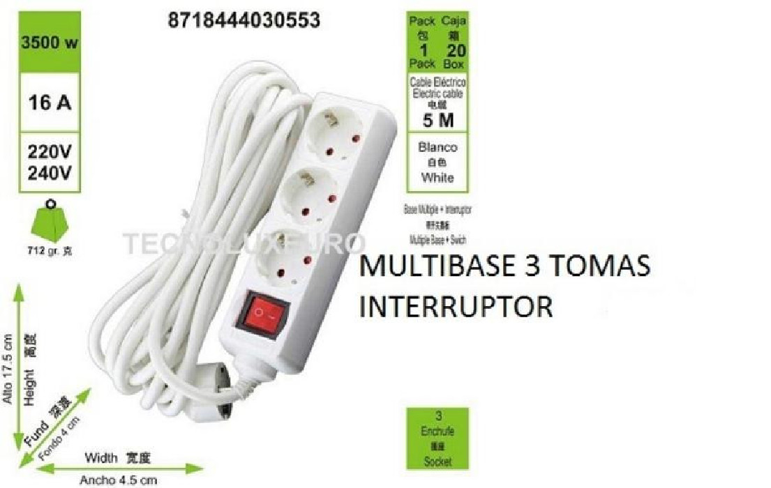 MULTIBASE 3 TOMAS INTERRU. 5MT