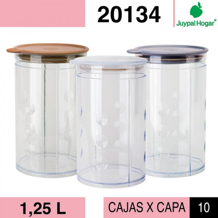 TARRO HERMETICO TAPA PRESION 1.25L...