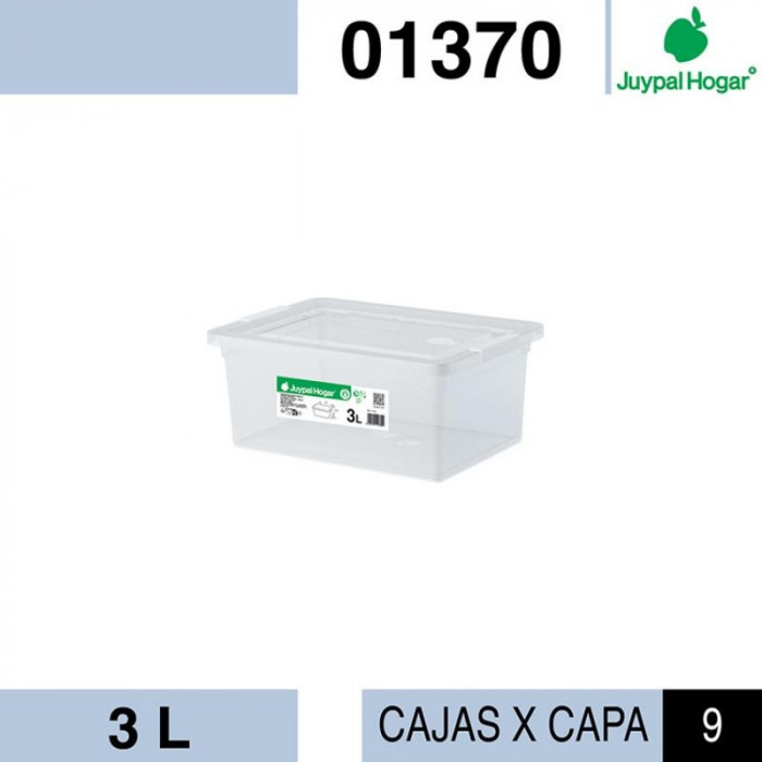 CAJA MULTIUSOS 3L TRANSPARNTE 01370
