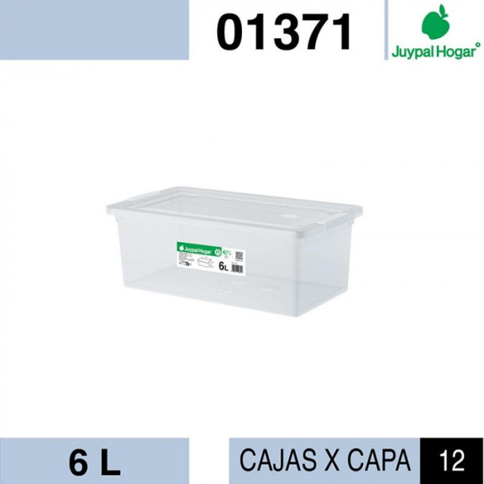 CAJA MULTIUSOS 6L TRANSPARNTE 01371