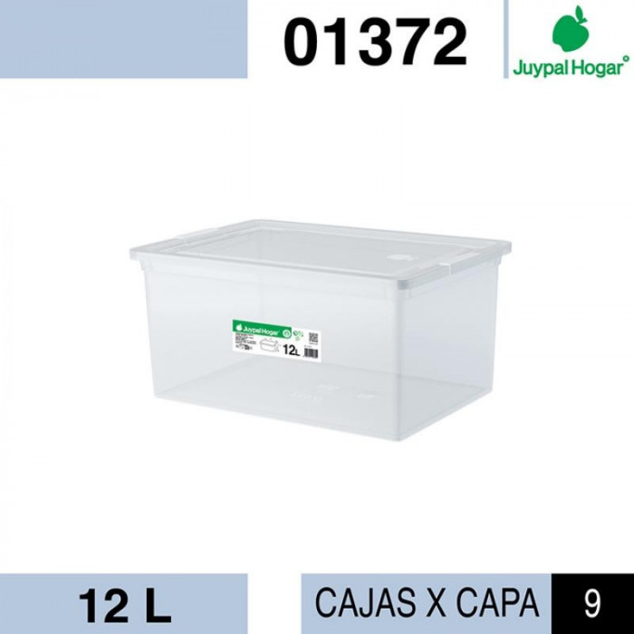 CAJA MULTIUSOS 12L TRANSPARNTE 01372