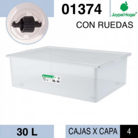 CAJA MULTIUSOS 30L C/RUEDAS...