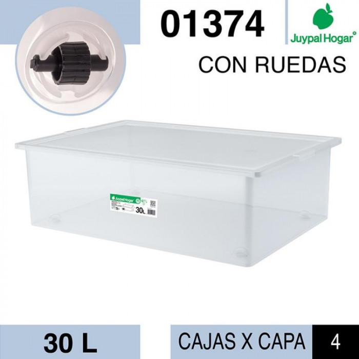 CAJA MULTIUSOS 30L C/RUEDAS...