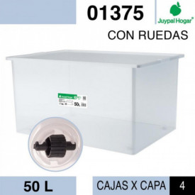 CAJA MULTIUSOS 50L C/RUEDAS...