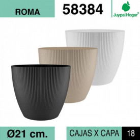 MACETA ROMA D21CM (RAYITAS)...