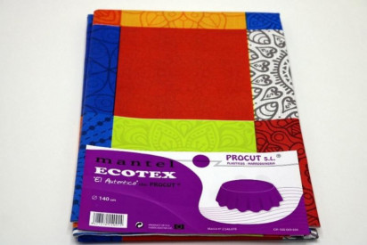 MANTEL HULE 140 CM REDONDO...