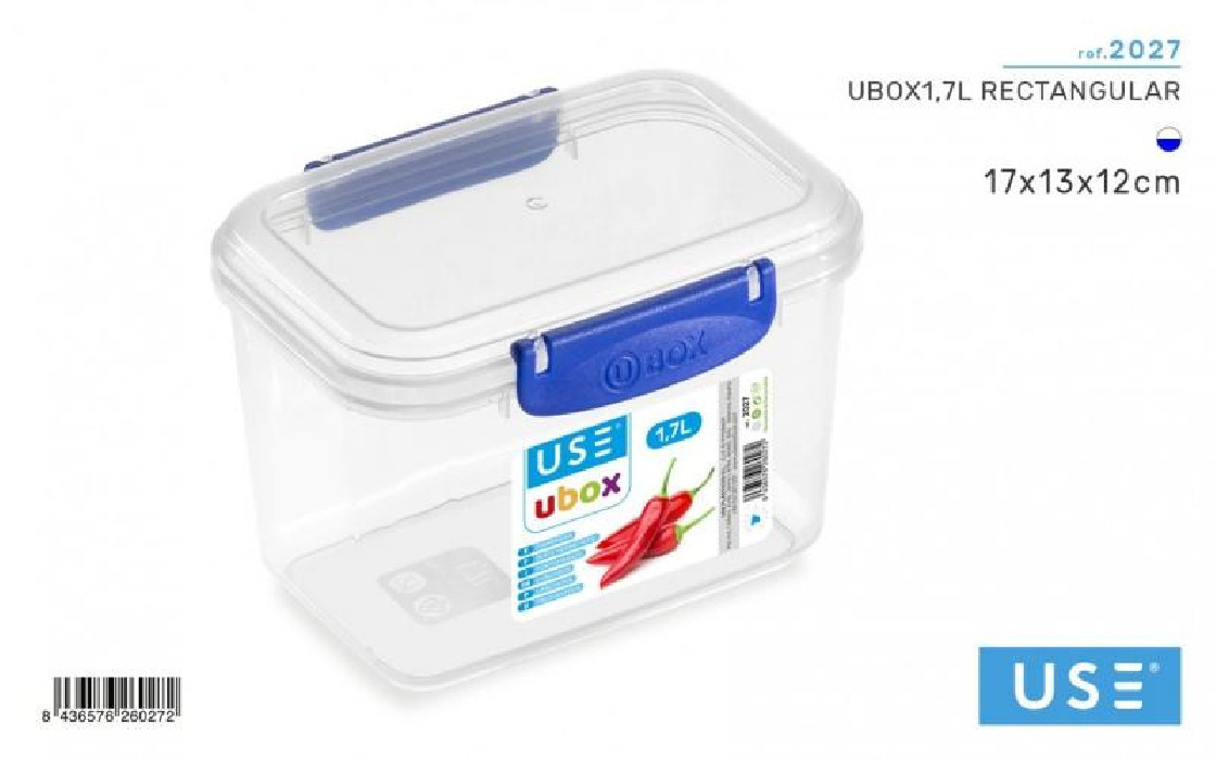 UBOX 1.7L RECTANG. 2027