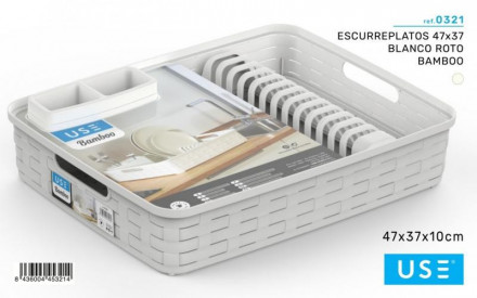 ESCURREPLATOS 47X37 BCO....