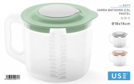JARRA BATIDORA 2.5L PASTEL...