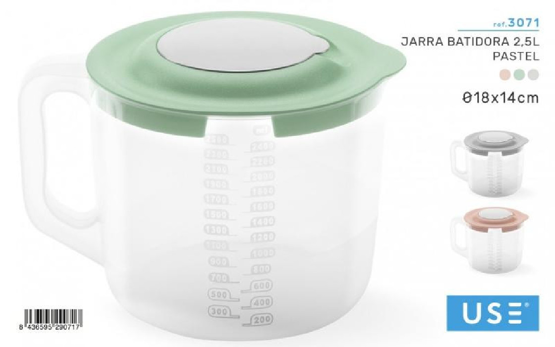 JARRA BATIDORA 2.5L PASTEL 3071