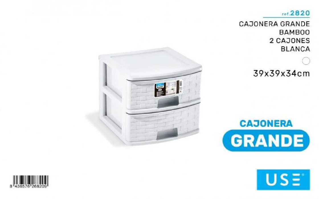 CAJONERA BAMBOO BCA.2 CAJONES...