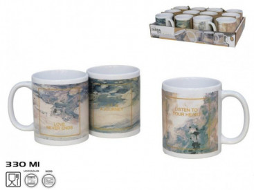 TAZA MUG 330ML MARBLE