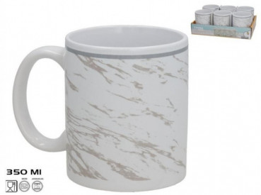 TAZA MUG 350ML MARMOL