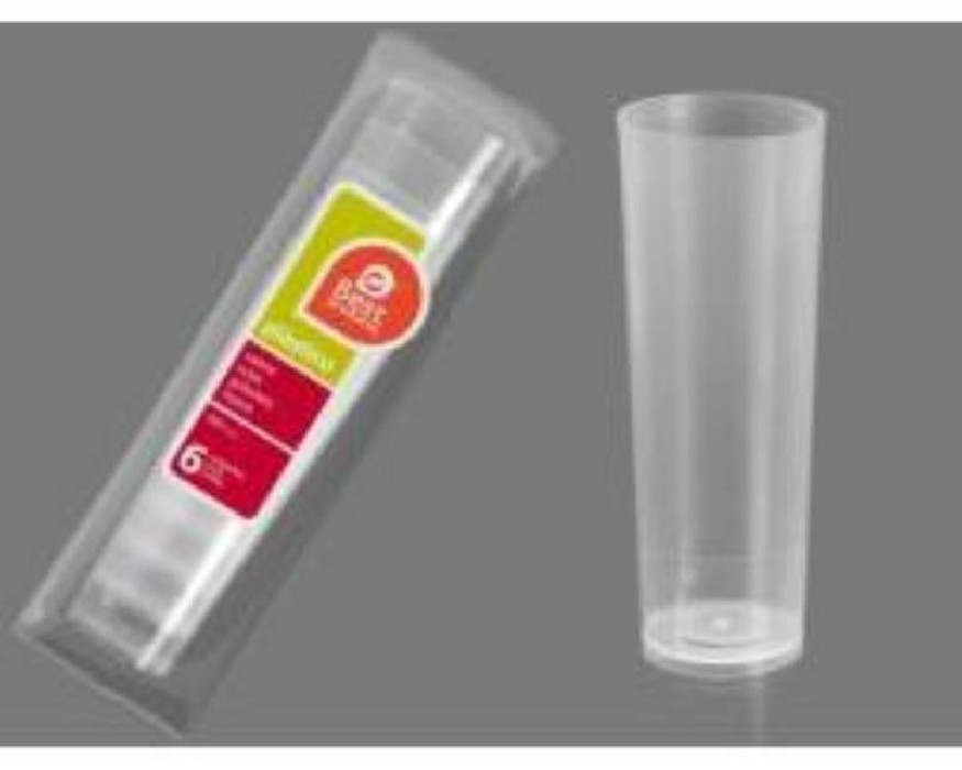 VASO TUBO TRANSP.X6 300cc 250900