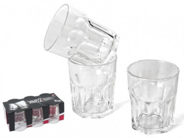 LOTE 6 VASO AGUA LUNA 256ML