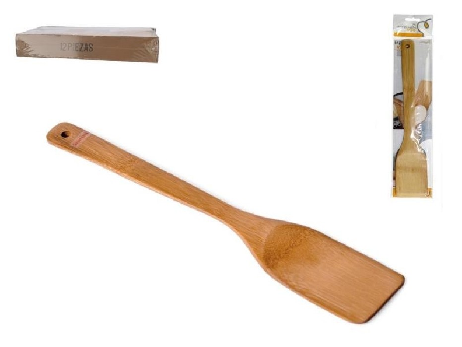 ESPATULA BAMBU RECTA 30CM