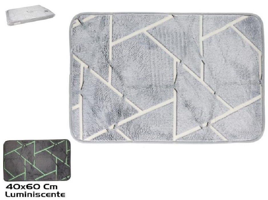 ALFOMBRA LUMINISCENTE GEOMETRICA 40X60