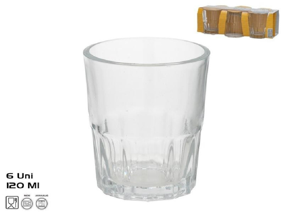 SET 6 VASOS CORDOBA 120ML