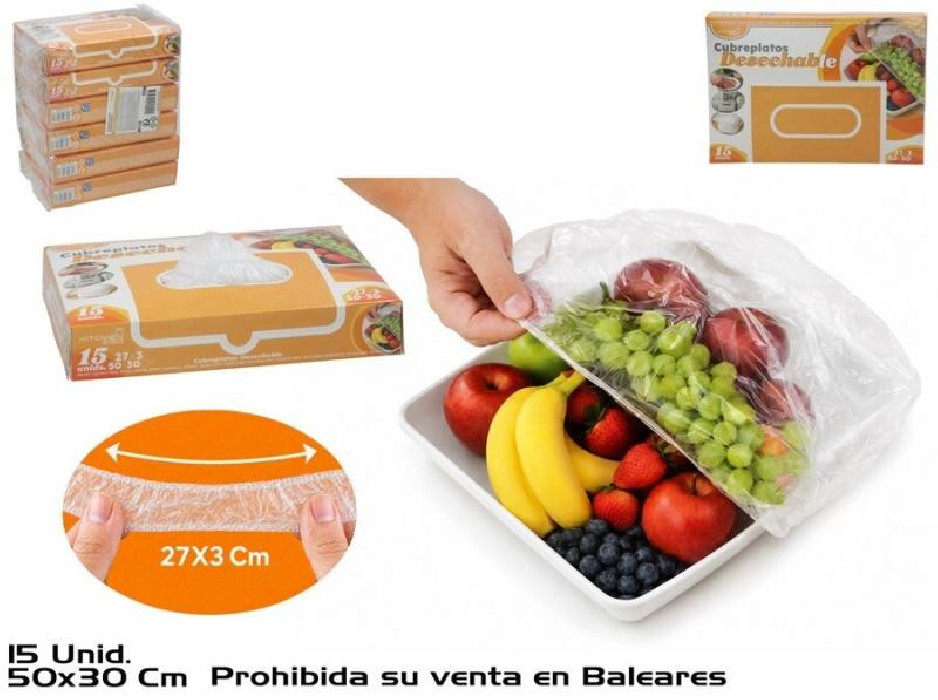 CUBREPLATOS DESECHABLE 15UN 50X30