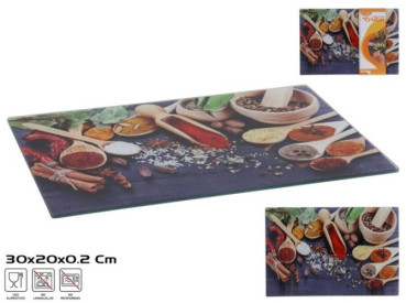 TABLA CORTE CRISTAL30X20X0,2cm