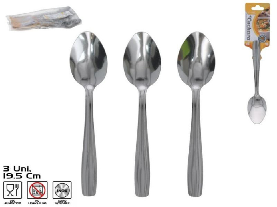 CUCHARAX3 19.5CM