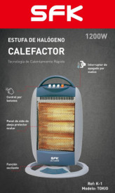 ESTUFA HALOGENA 1200W...
