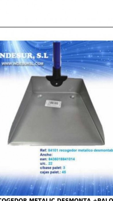 RECOGEDOR METALICO C/PALO 84101