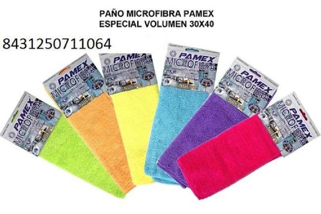 PAÑO MICROFIBRA PAMEX VOLUMEN 30X40...