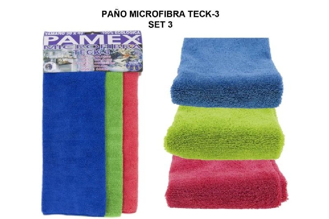 SET 3 PAÑO MICROFIBRA REF.711286