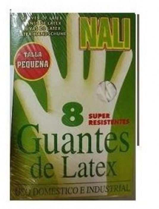 GUANTE LATEX 8U T/G NALI  RF.1203