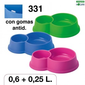 COMEDERO DOBLE MASCOTAS 06331