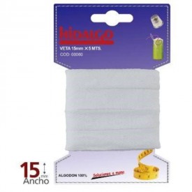 BLISTER VETA 15MM.X5M.BLANCA
